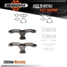 Block Hugger Headers For Chevy Sbc 283 305 327 350 400 Rams Horn Manifolds Raw
