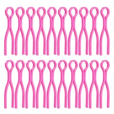 100pcs Bobbin Thread Holders Plastic Long Thread Spool Clamp, Rose Red