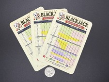 Blackjack Strategy Cards 3 Pack Large Easy Re...