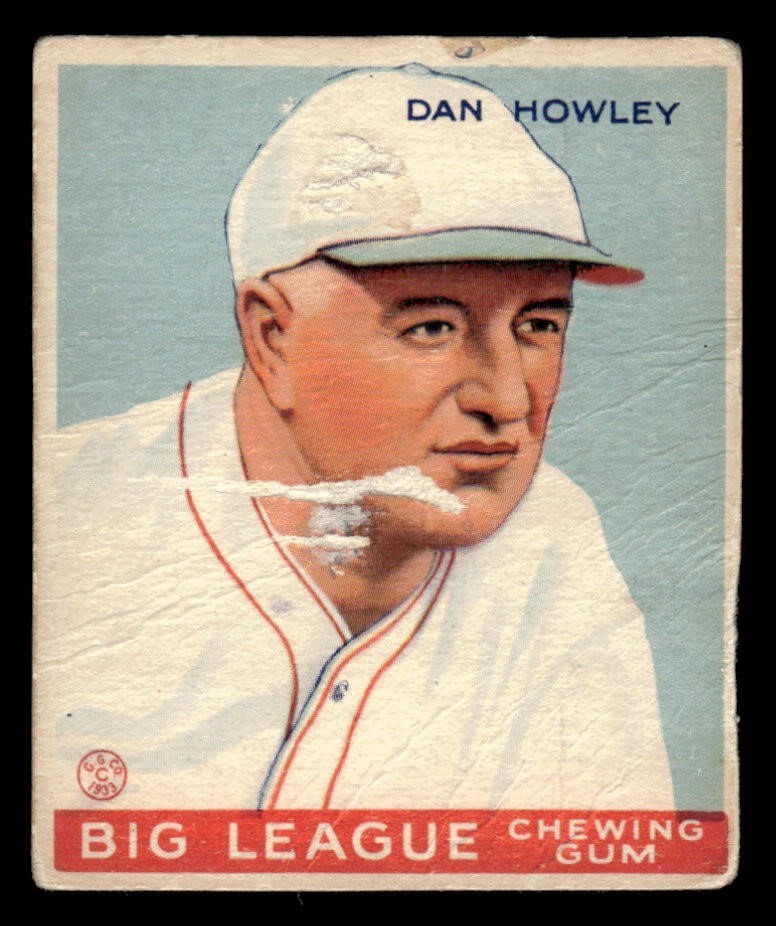 1933 Goudey Baseball #175 Dan Howley PR *e1