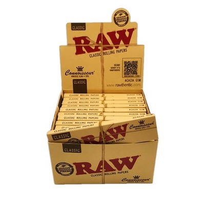 RAW Connoisseur King Size Slim Papers + Tips à 32 Blatt + 32 Tips, 24 Stück