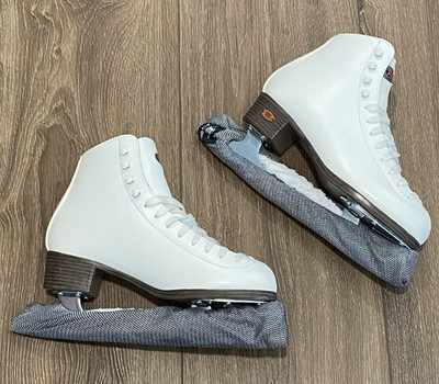 Riedell 115W Women's Figure Ice Skates Size 6.5 White LNC ~ Used 1 or 2 Times!
