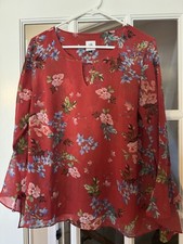 Cabi Holiday Blouse Size M EUC