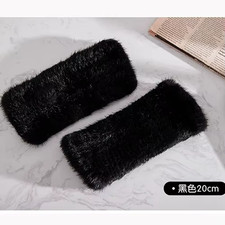 Genuine Handmade Gloves - Knitted Real Mink Fur Fingerless Winter Mittens