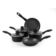 Image of Russell Hobbs 5 Piece Pot and Pan Set 20/24 cm Frying Pans 16/18/20 cm Saucepans