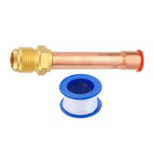 1/2 SAE Male Thread x 1/2" OD Flare Connector with Copper Tube