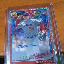 2026 Topps Series 1 Silver Pack - BRADY HOUSE #91C-15  AUTO RC 018/299 Nationals