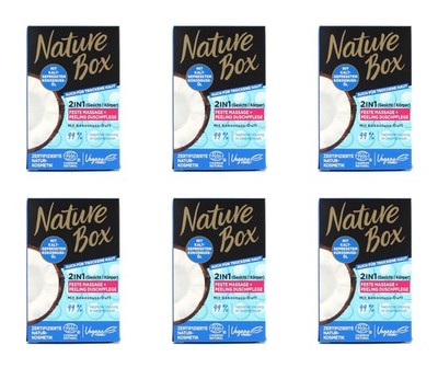 Nature Box 2in1 Gesicht & Körper Duschpflege Kokosnuss-Duft , 6x100g EA746617