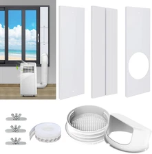 Portable Air Conditioner Window Vent Kit with 2-in-1 Coupler Fit for 5.0"/5.9.