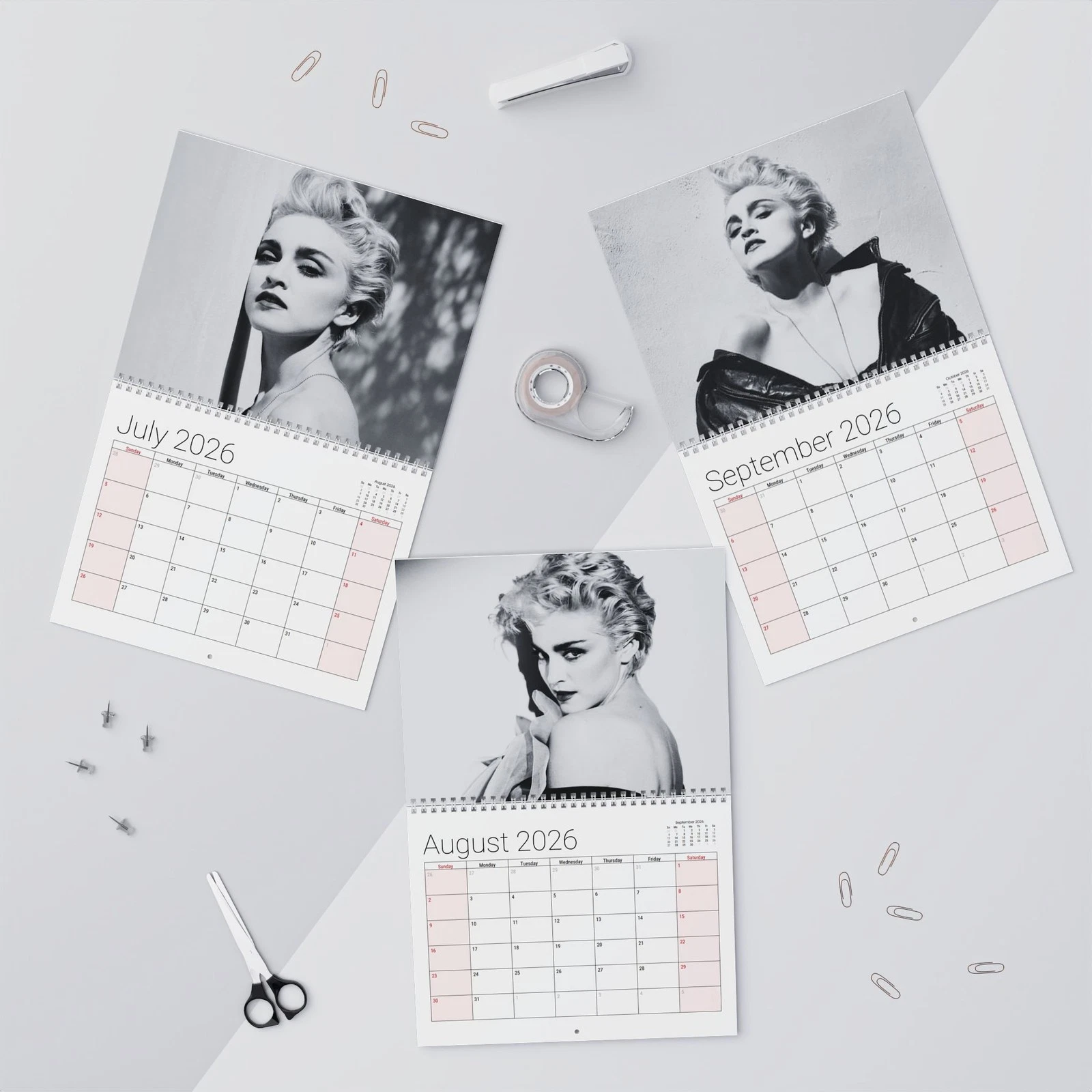 Madonna True Blue 2026 Wall Calendar - Home Decor, Music Fan Gift, Monthly