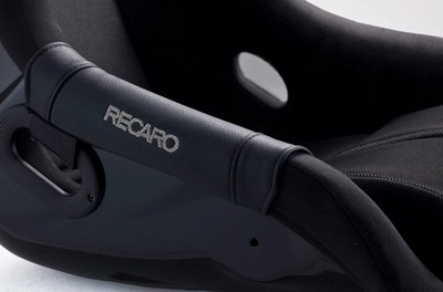 Recaro JDM Side Protector - Artificial Leather Black / Silver Logo 20080601