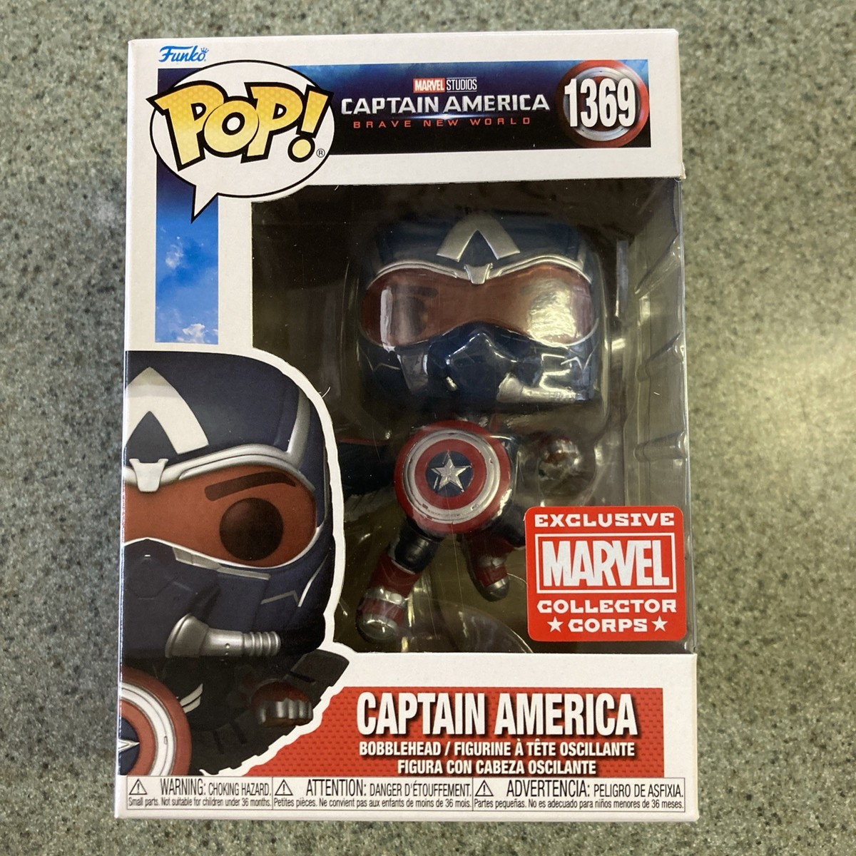 Funko Pop! Vinyl: Marvel Captain America Amazon (Exclusive) #1369