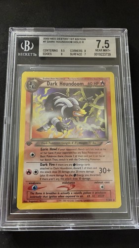 Dark Houndoom (1st Edition) graded BGS 7.5 for sale on eBay