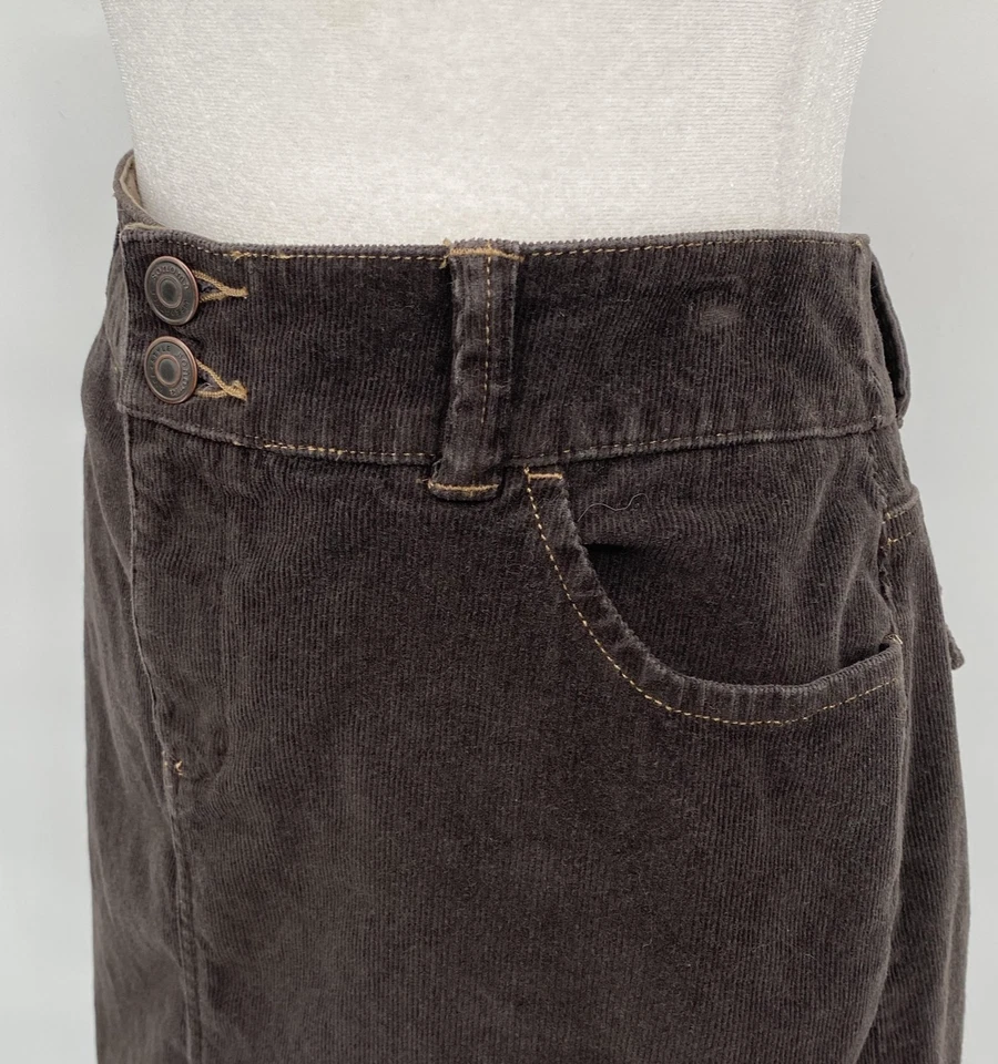 Sonoma Life + Style Skirt Womens 6 Brown Corduroy A-Line Mini Utility Pockets - Изображение 4 из 4