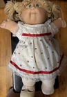 Cabbage Patch Kids Doll Baby  Vintage Toy 1980s Signed Yarn Hair Green Eyes