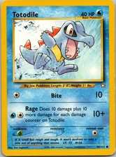 Totodile 80/111 Neo Genesis LP on eBay