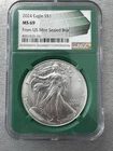 2024 MS 69 ASE. Green Label. From US Mint Sealed Box. 1 oz American Silver Eagle