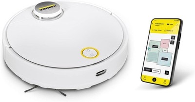 Kärcher Saugroboter RCV 3 mit Wischfunktion smarte App-Steuerung Verpack beschäd