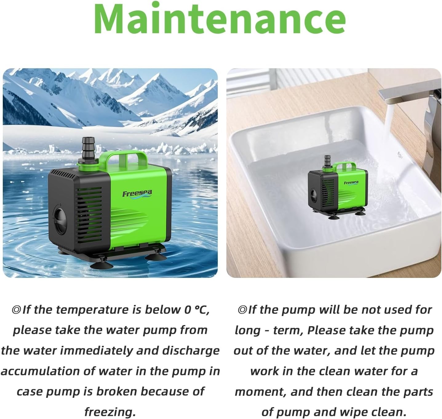 Powerful Waterfall Pump 15ft Lifting Height