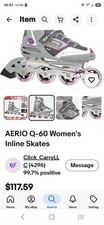 Roller Derby Aerio Q-60 Women's Inline Skates 80mm Wheels Bevo Gold-7