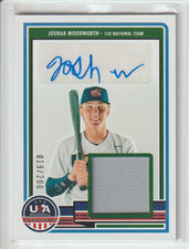 2023 Stars & Stripes Signature Materials Auto Relic #SM-JW Joshua Woodworth /200