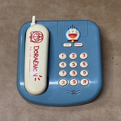 Vtg Doraemon Toy Phone By Blue Box Toys Tested Working 7  Square