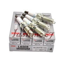 4PCS LASER IRIDIUM NGK 95710 SPARK PLUGS DILZKR7B11GS For Honda Accord Acura