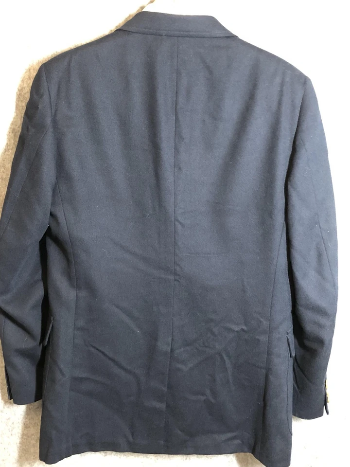 Vintage Pendleton Blazer Mens 38R Navy 100% Virgin Wool Gold Crest Buttons 90s - Image 4 of 4