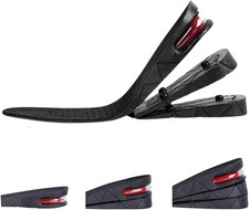Height Increase Insoles 2.75" Lifted Air Cushion for Men and Women - Black