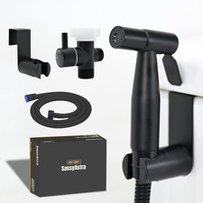 Handheld Bidet Sprayer For Toilet Adjustable Water Pressure 47 Inch Black