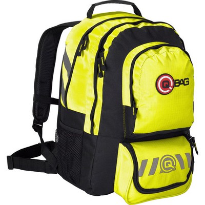 QBag Rucksack 10 32L Neongelb Ergonomisch Wasserdicht Motorrad Abenteuer