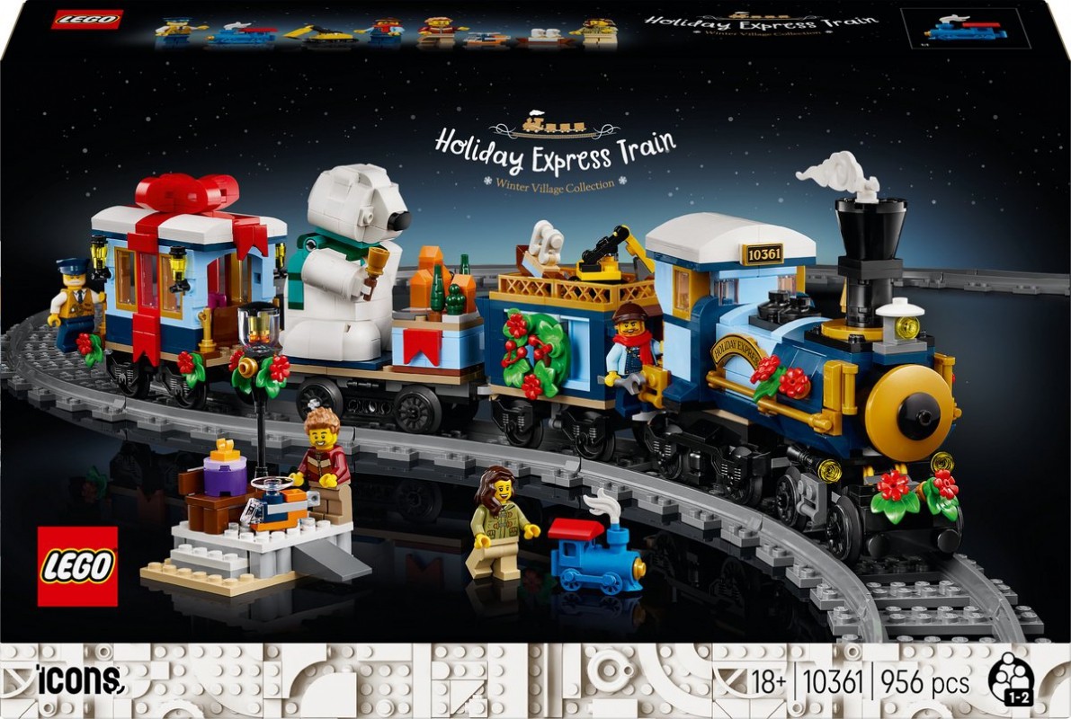 Lego Unisex Konstruktionsspielsteine "Weihnachtsexpress (10361), Icons", Bunt, Spielbausteine, Kunststoff, Exklusives Set - Image 3