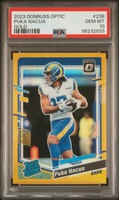2023 Panini Donruss Optic Puka Nacua #238 Gold 4/10 PSA 10
