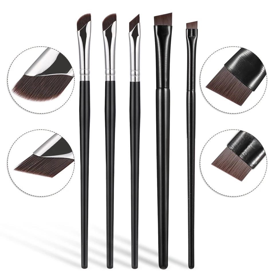 5Pcs Eyeliner Brushes Fine Angled Eye Liner Ultra thin Precision Makeup Brushes - Image 2 of 4