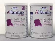 ALFAMIN0 Jr Junior Unflavored Formula Nestle 2 CANS EXPIRE Jan 2027