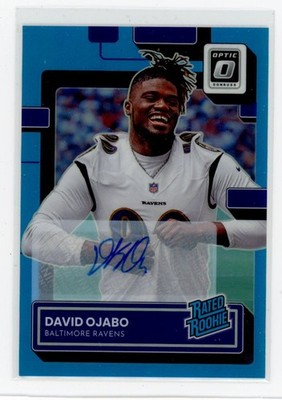 2022 Donruss Optic #265 David Ojabo Rated Rookies Autographs Blue #/99 D15