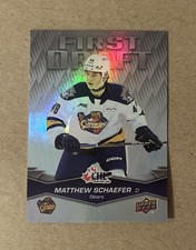 2023-24 Upper Deck CHL Hockey Matthew Schaefer First Draft Rookie Card #FD-6