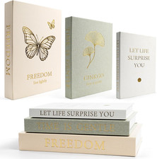 Chic Faux Decorative Coffee Table Book Set for Stylish Home Decor