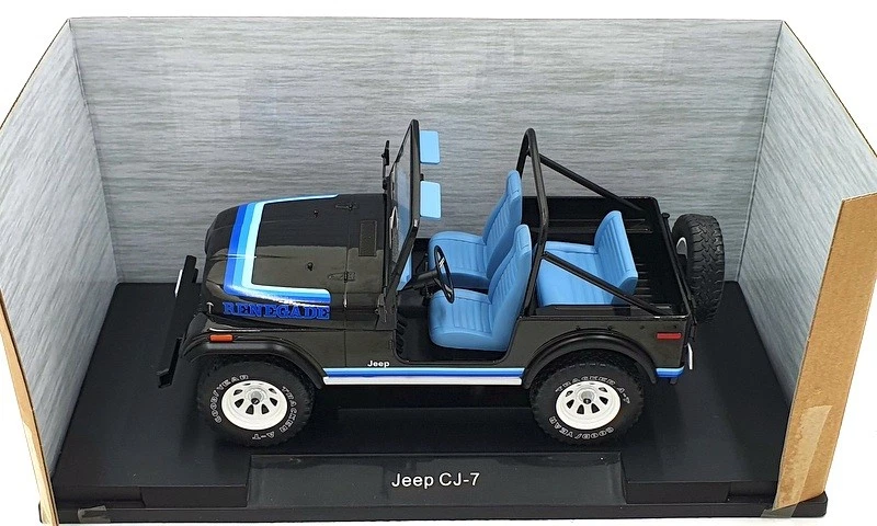 Model Car Group 1/18 Scale MCG18281 - Jeep CJ-7 - Black - Image 4 of 4