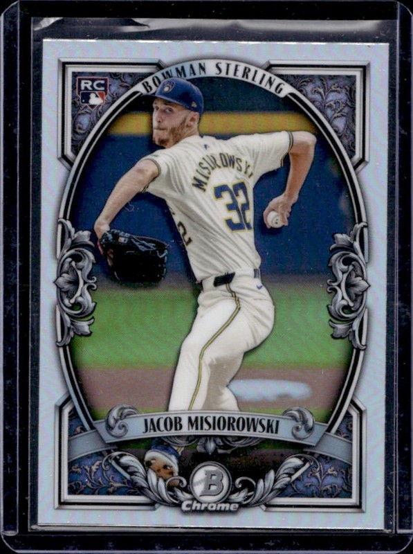 2026 Bowman Jacob Misiorowski Sterling Chrome RC Rookie #BST-13 Brewers