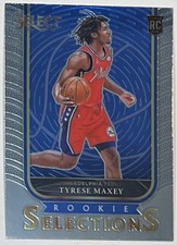 2020-21 Panini Select Basketball #7 Tyrese Maxey Rookie Selections Insert RC