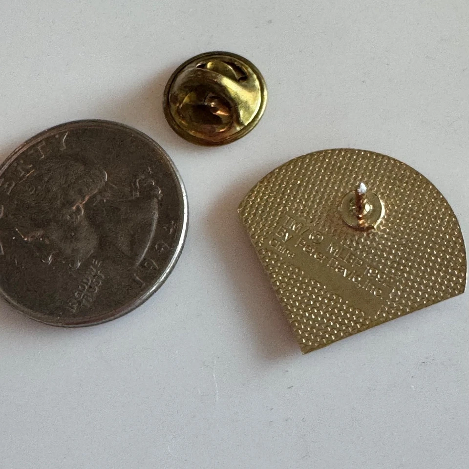 Vintage Philadelphia Phillies Home Plate Liberty Bell Enamel Lapel Pin MLB - Image 3 of 3