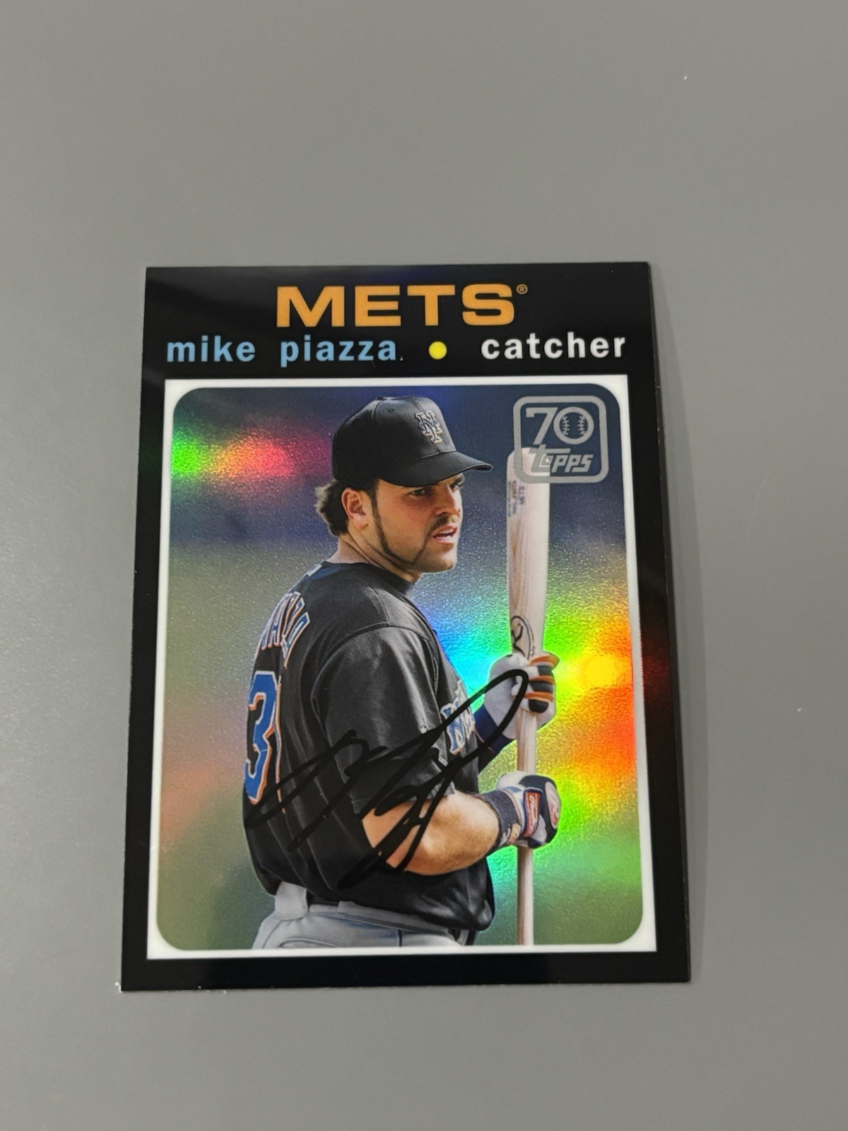 Mike Piazza ~ 2021 Topps ~ 70 Years of Topps Chrome Refractor #70YTC-21 - Mets