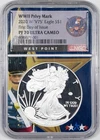 2020-W NGC PF70 American Silver Eagle End of WWII V75 Privy Mark First Day Issue