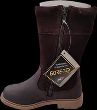 Image of Clarks Astrol Hi GTX GIRLS Waterproof Leather Long Boots UK SIZE 10 F EU 28