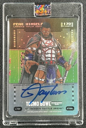 FEAR HIMSELF 2026 BO JACKSON BATTLE ARENA TECMO BOWL LAWRENCE TAYLOR DEBUT AUTO