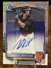 Mitch Voit 2025 Bowman Draft Mega Box Mojo Chrome Prospect Autograph #BMA-MV