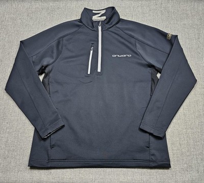 Zero Restriction Pullover Mens Large Blue Tour Series 1/4 Zip Golf Performance