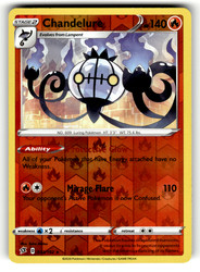 Chandelure 033/192 Rebel Clash Reverse Holo