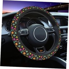 Steering Wheel Cover - Colours Flower Steering Wheel One Size Colorful Flower